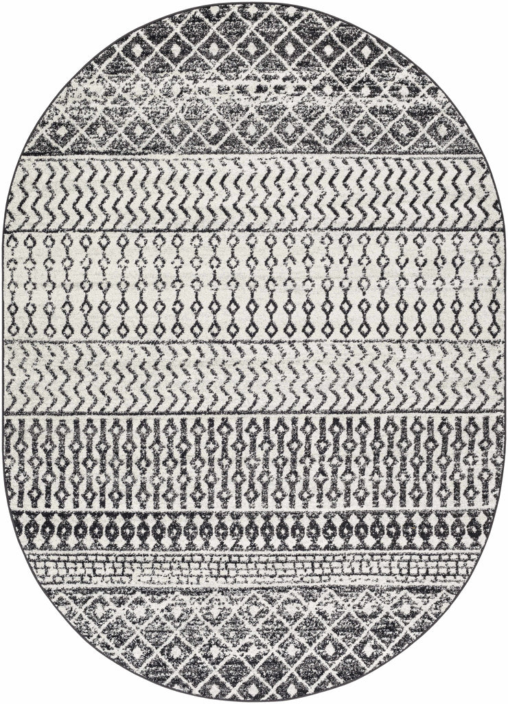 Hauteloom Constantinople CON Black Machine Made Polypropylene Rug