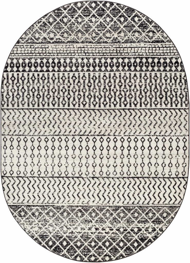 Hauteloom Constantinople CON Black Machine Made Polypropylene Rug