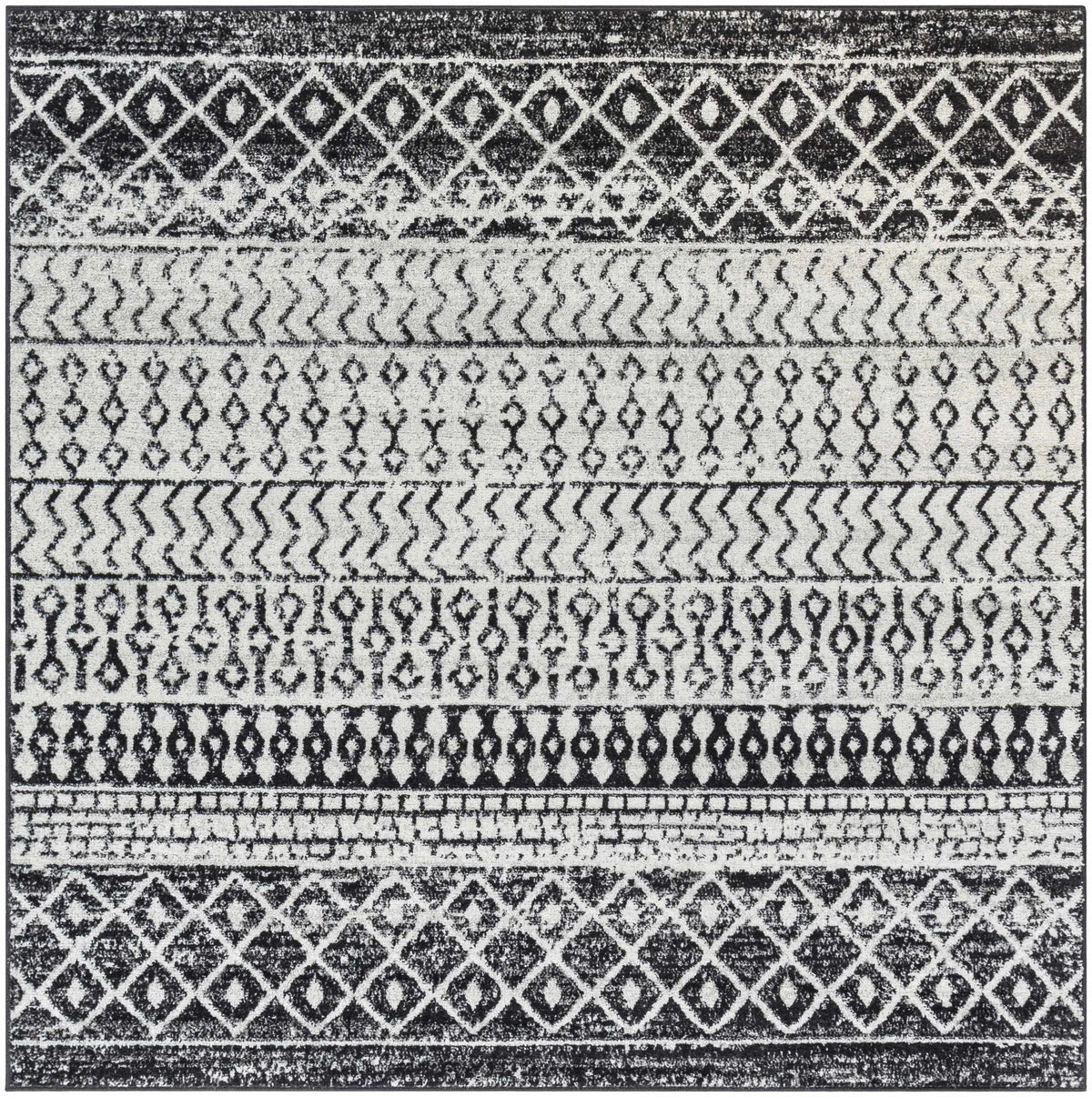 Hauteloom Constantinople CON Black Machine Made Polypropylene Rug