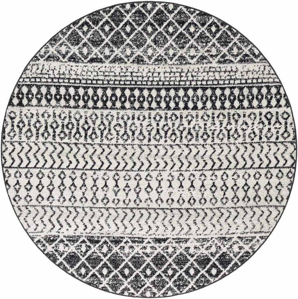 Hauteloom Constantinople CON Black Machine Made Polypropylene Rug