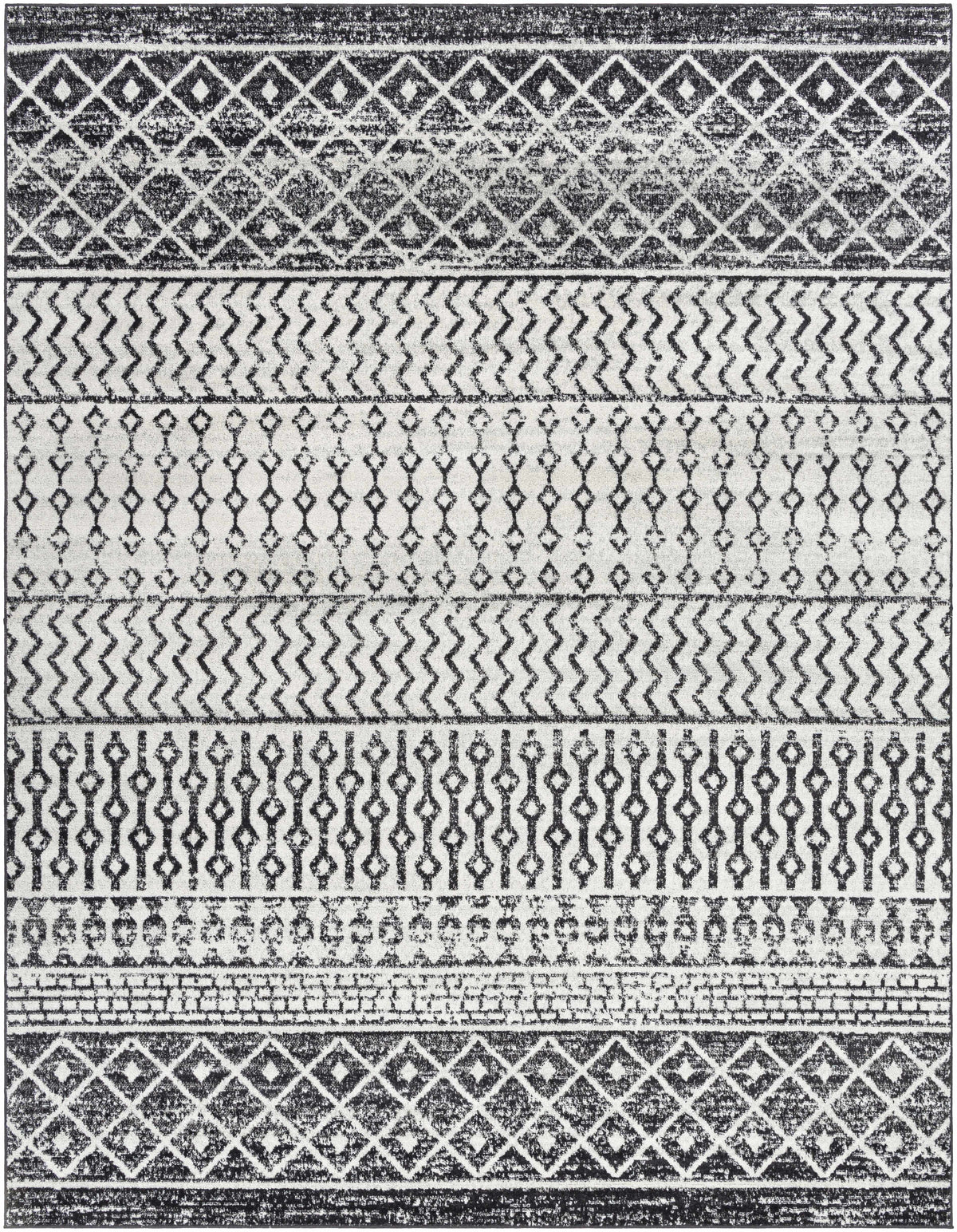 Hauteloom Constantinople CON Black Machine Made Polypropylene Rug