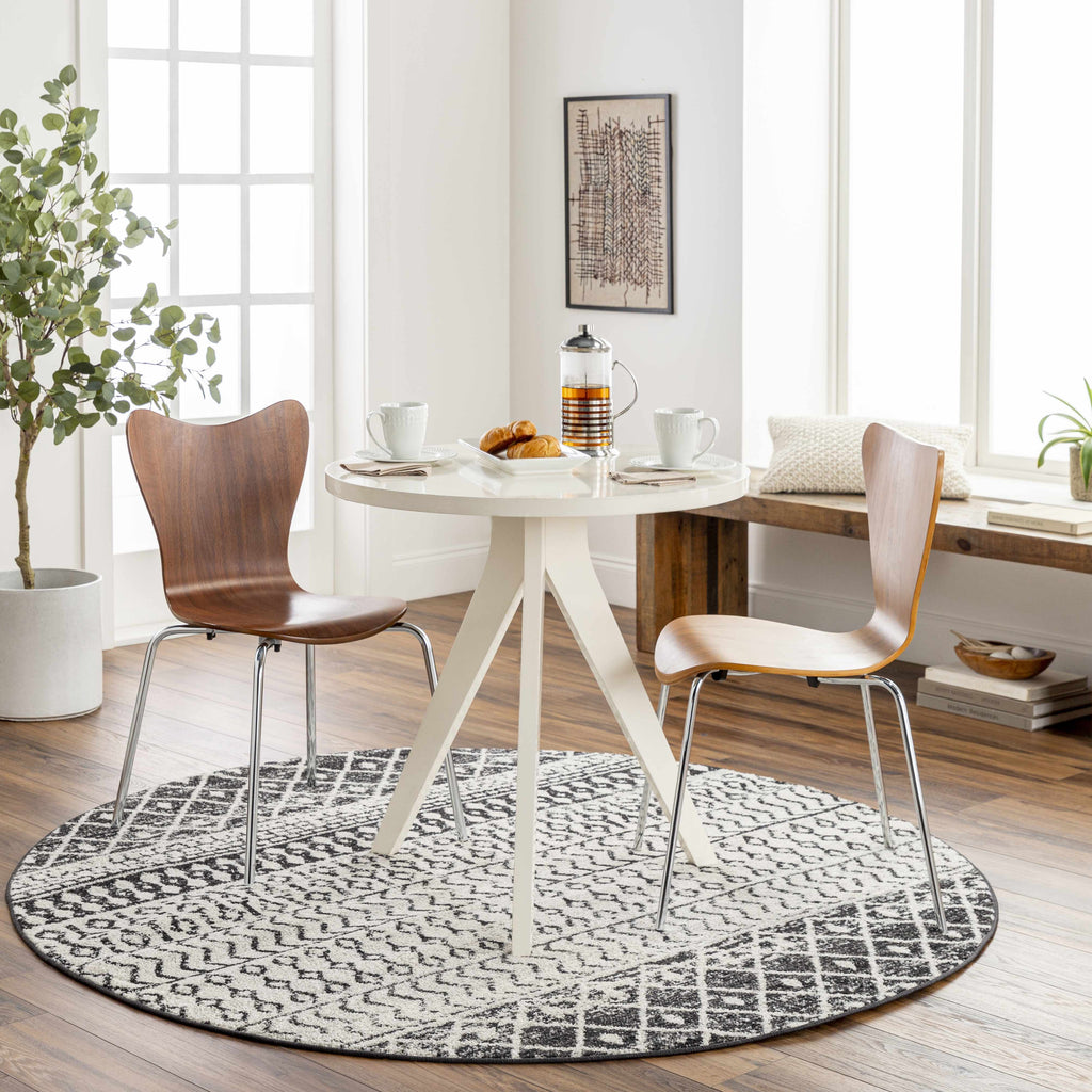 Hauteloom Constantinople CON Black Machine Made Polypropylene Rug
