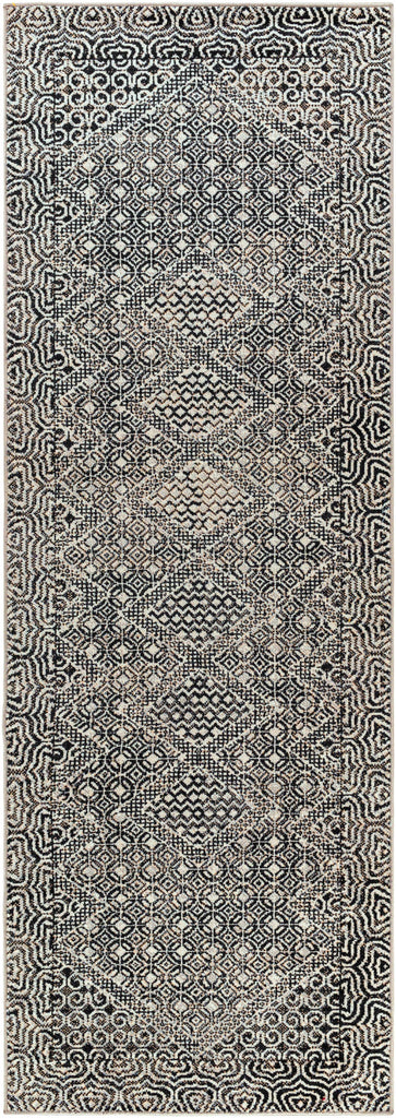 Hauteloom Consuelo CONSU Black Machine Made Polyester Rug