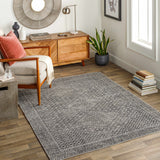 Hauteloom Consuelo CONSU Black Machine Made Polyester Rug
