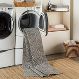Hauteloom Consuelo CONSU Black Machine Made Polyester Rug