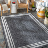 Hauteloom Coonamble COONA Charcoal Machine Made Polypropylene Rug