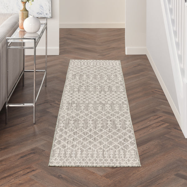 nourison positano pos02 light grey rug
