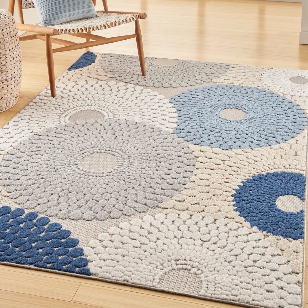 nourison aloha alh29 blue grey rug
