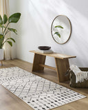 Hauteloom Cowplain COWPL Black Machine Made Polypropylene Rug