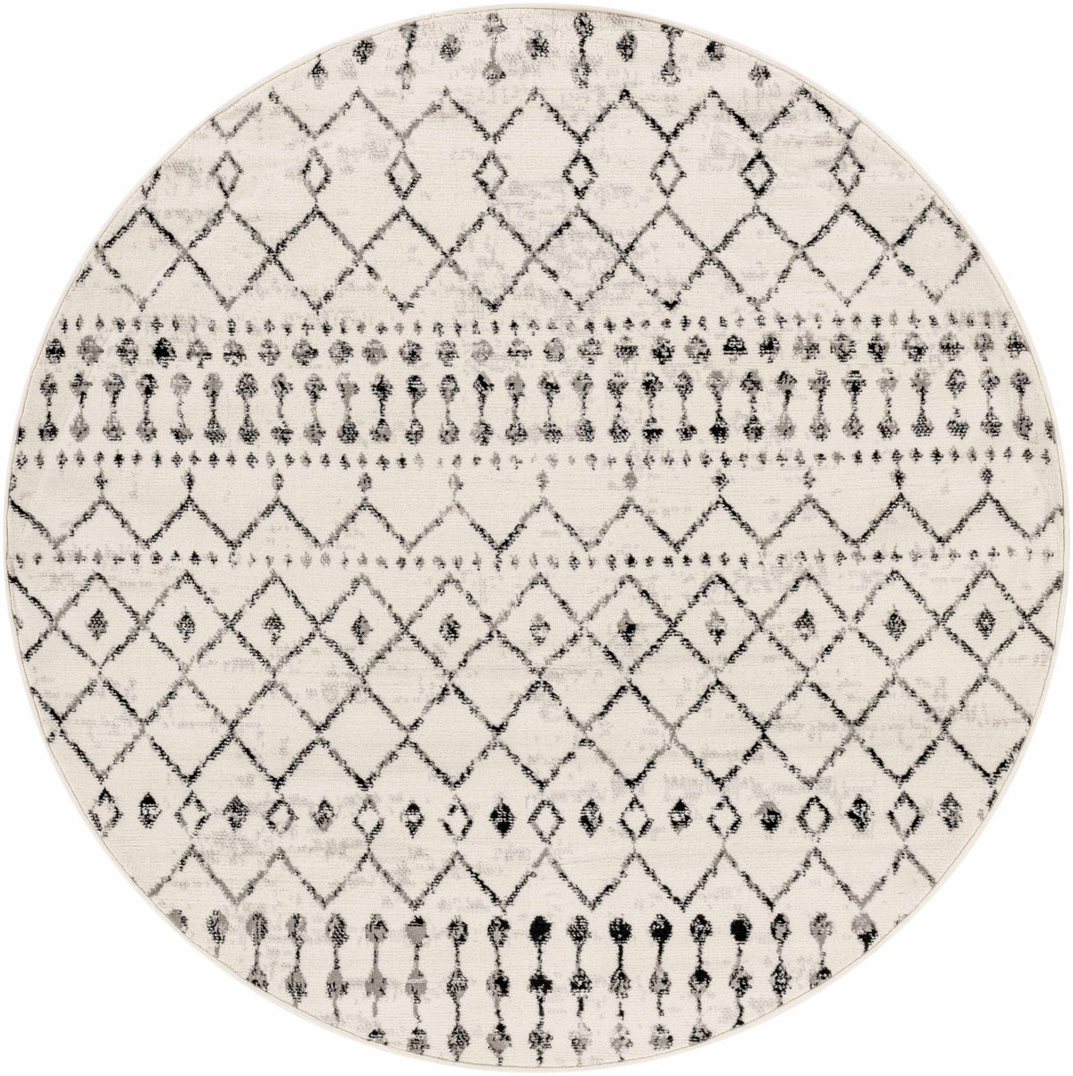 Hauteloom Cowplain COWPL Black Machine Made Polypropylene Rug
