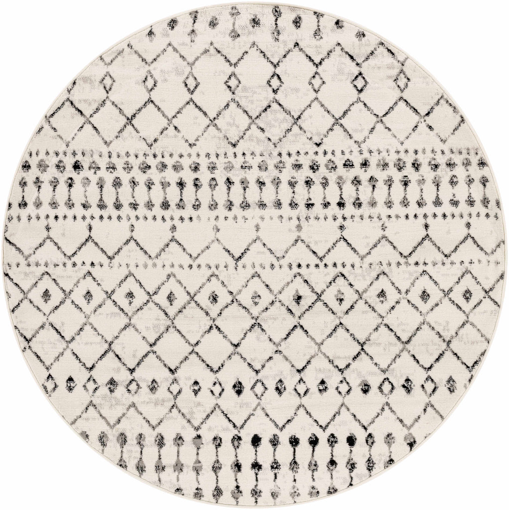 Hauteloom Cowplain COWPL Black Machine Made Polypropylene Rug