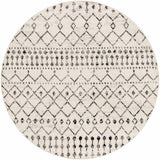 Hauteloom Cowplain COWPL Black Machine Made Polypropylene Rug