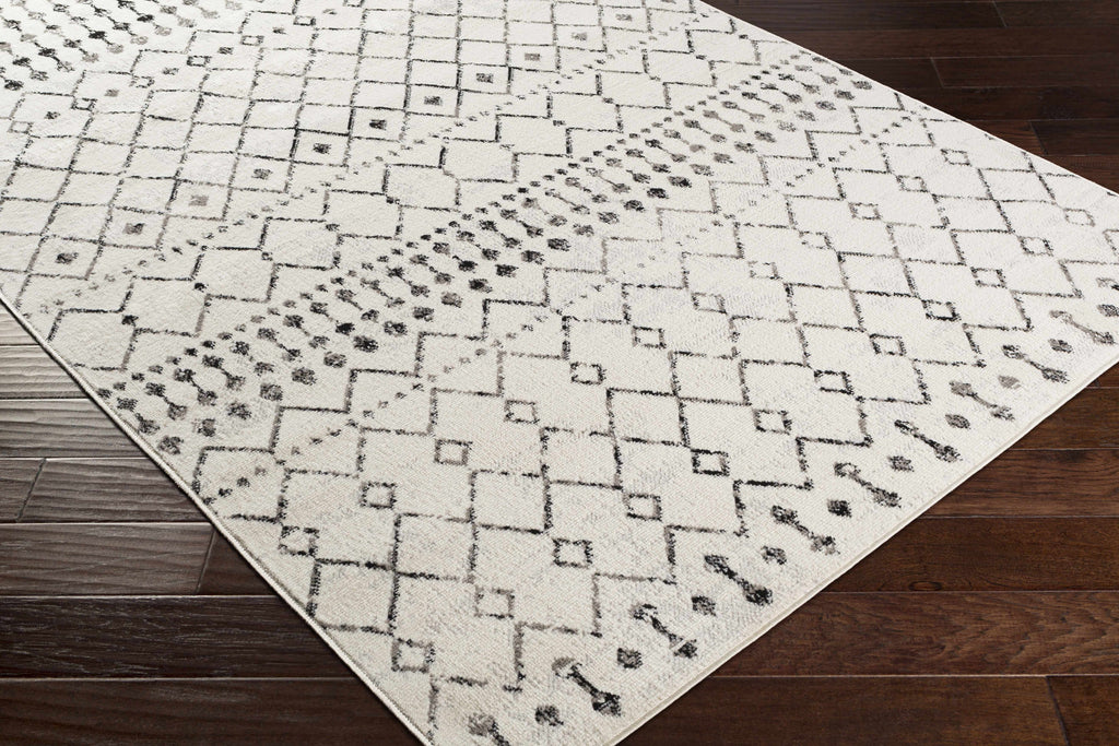 Hauteloom Cowplain COWPL Black Machine Made Polypropylene Rug