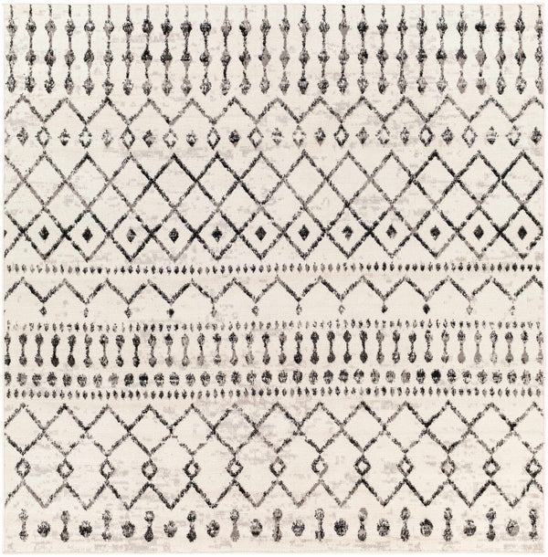 Hauteloom Cowplain COWPL Black Machine Made Polypropylene Rug