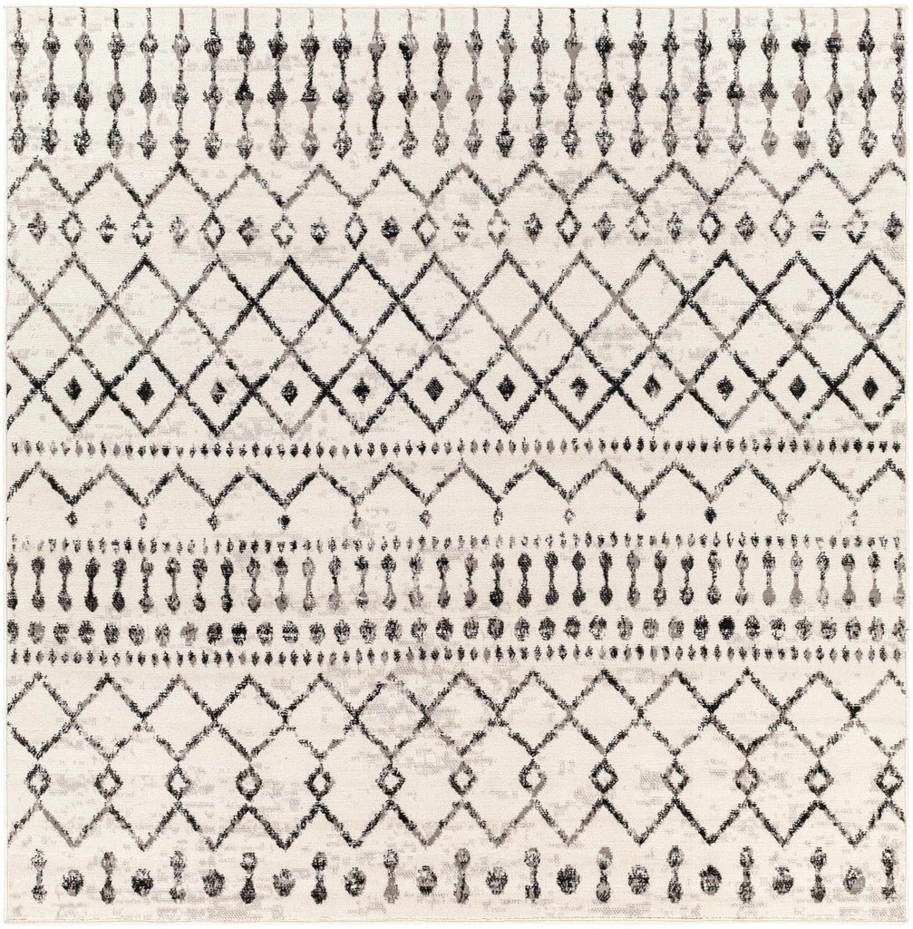 Hauteloom Cowplain COWPL Black Machine Made Polypropylene Rug