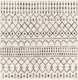 Hauteloom Cowplain COWPL Black Machine Made Polypropylene Rug