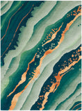 nourison prismatic prs30 emerald rug