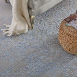 nourison silk shadows sha18 grey blue rug