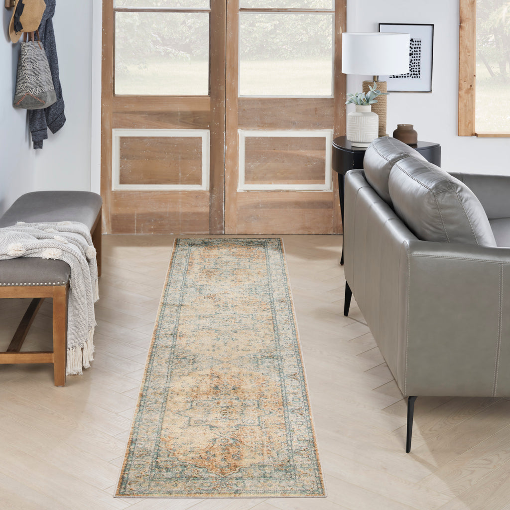 nourison astra machine washable asw12 beige blue rug