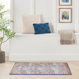 nourison fulton ful08 blue ivory rug