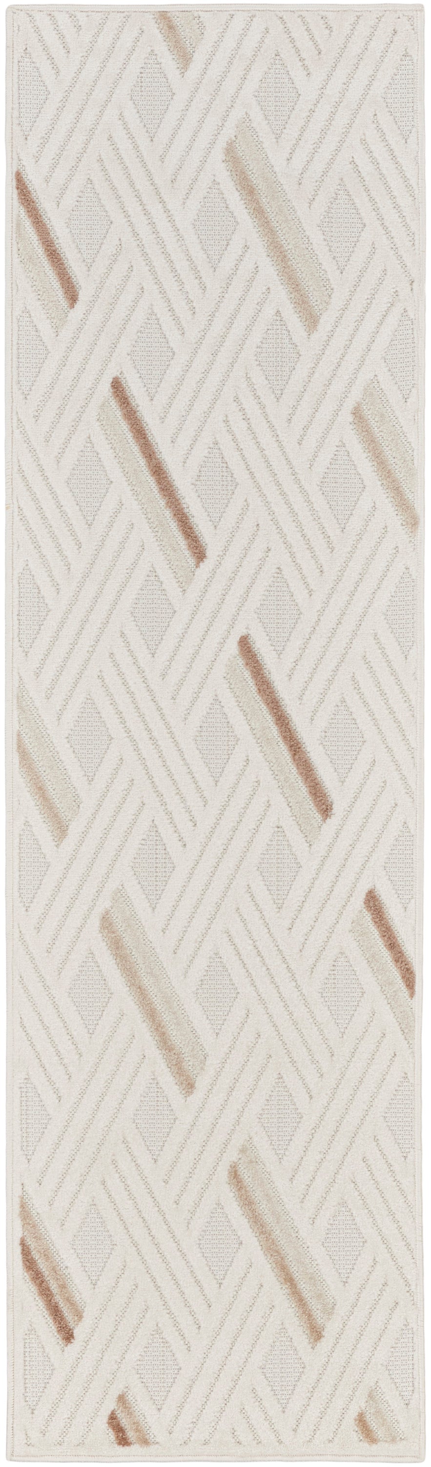 nourison care free caf05 ivory beige rug