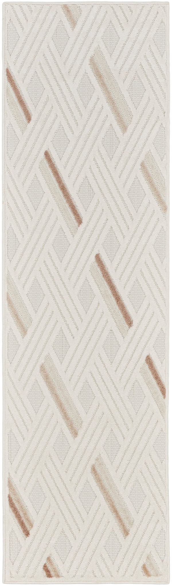 nourison care free caf05 ivory beige rug