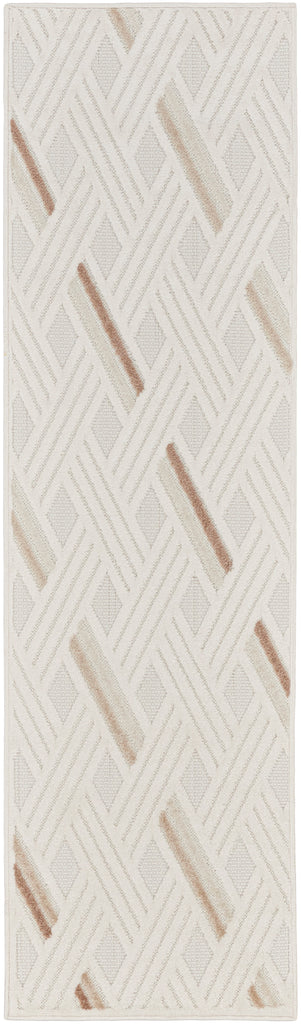 nourison care free caf05 ivory beige rug