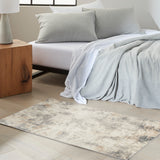 nourison ck005 enchanting ech07 ivory grey rug