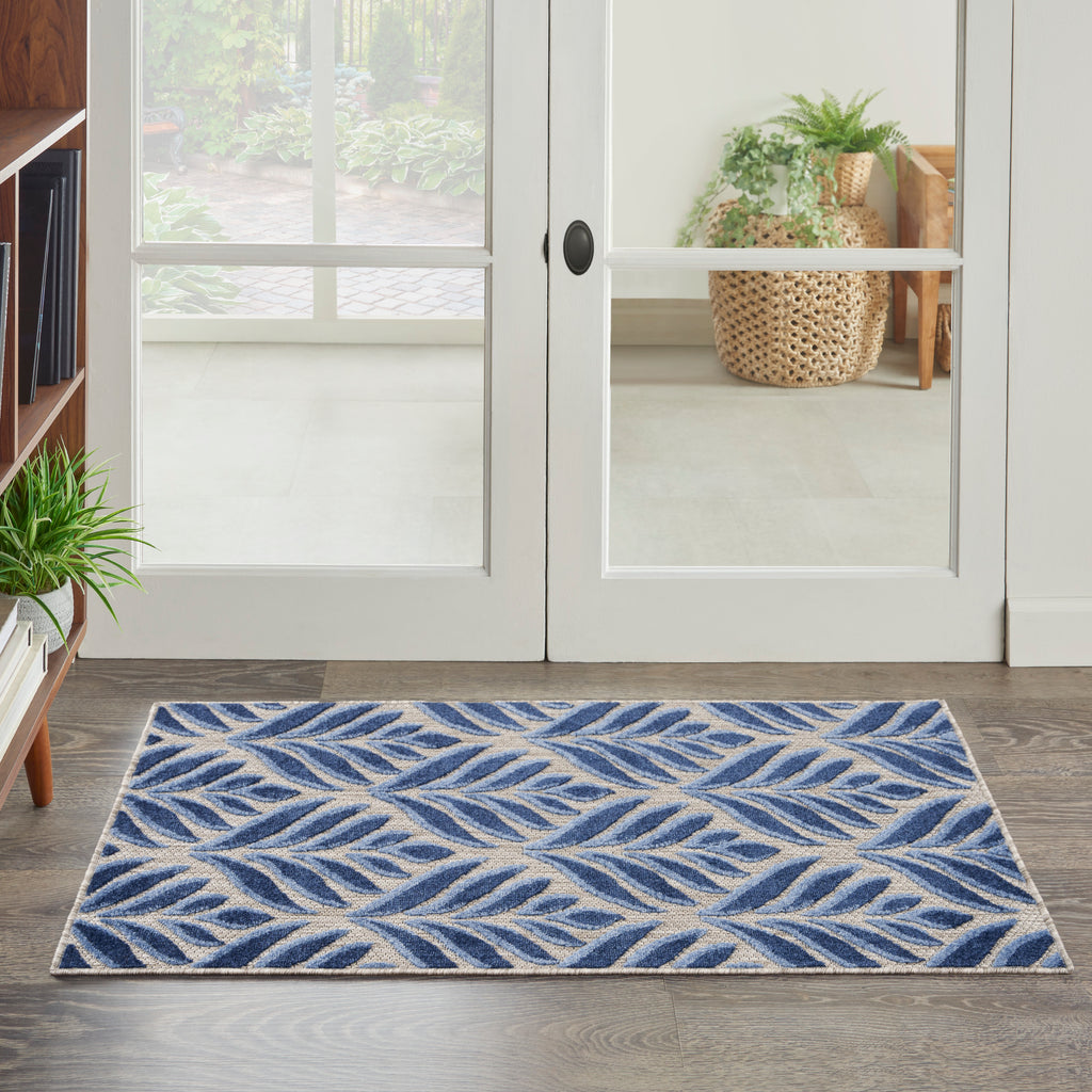 nourison aloha alh35 blue rug