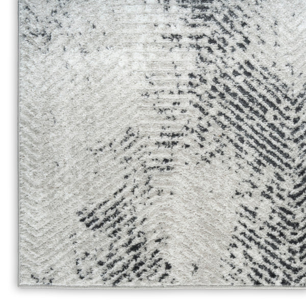 nourison dekor dek04 grey charcoal rug