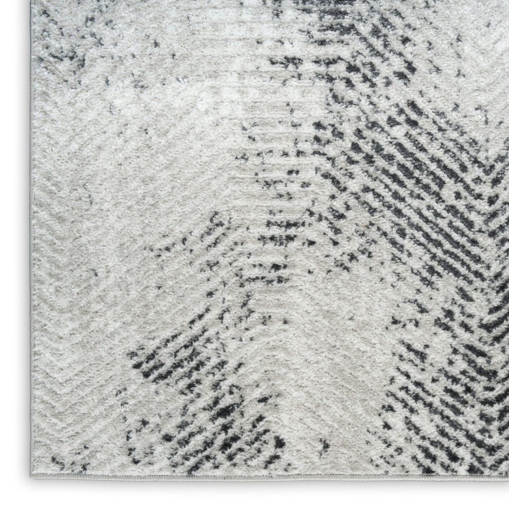 nourison dekor dek04 grey charcoal rug