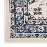 nourison nourison essentials nre05 ivory blue rug