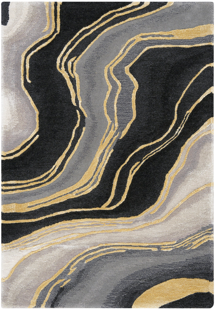nourison prismatic prs31 charcoal grey rug