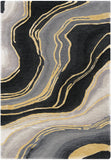 nourison prismatic prs31 charcoal grey rug