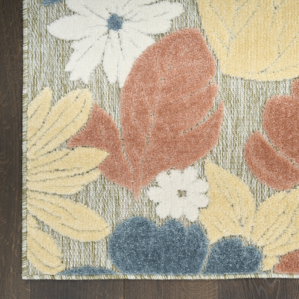 nourison aloha alh42 rose rug