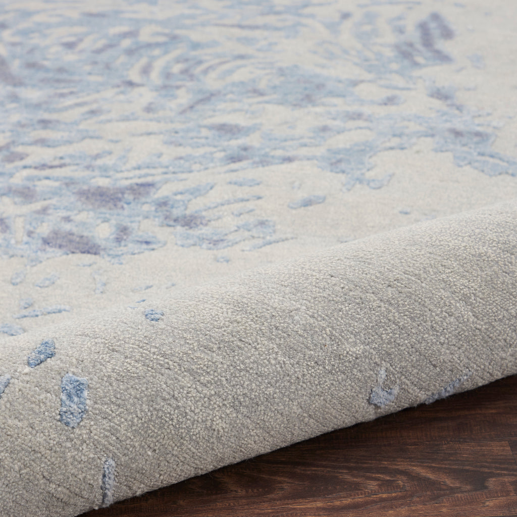 nourison silk shadows sha18 grey blue rug