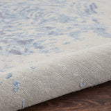 nourison silk shadows sha18 grey blue rug