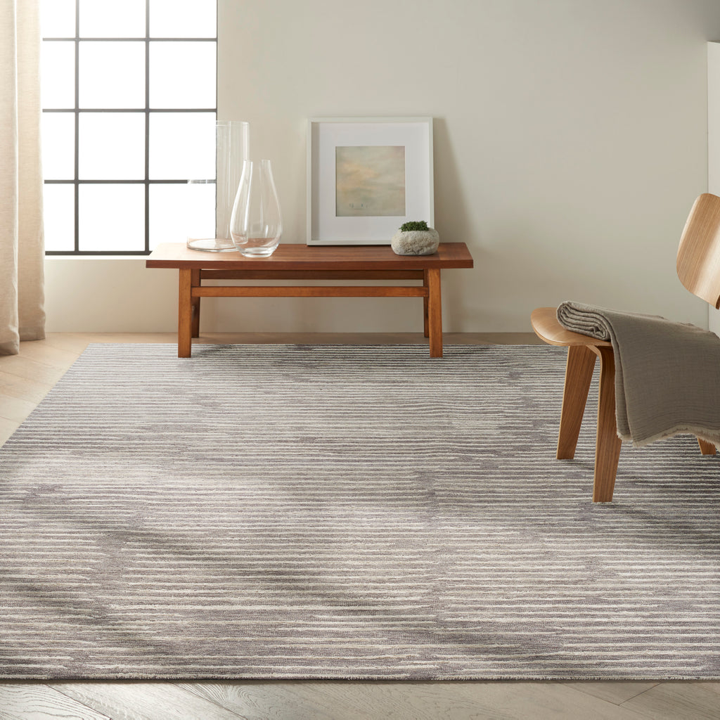 nourison ck010 linear lnr01 grey rug