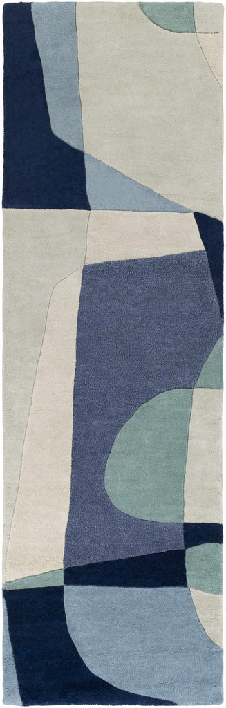 Hauteloom Crawfordsville CRAW Navy Hand Tufted Wool Rug