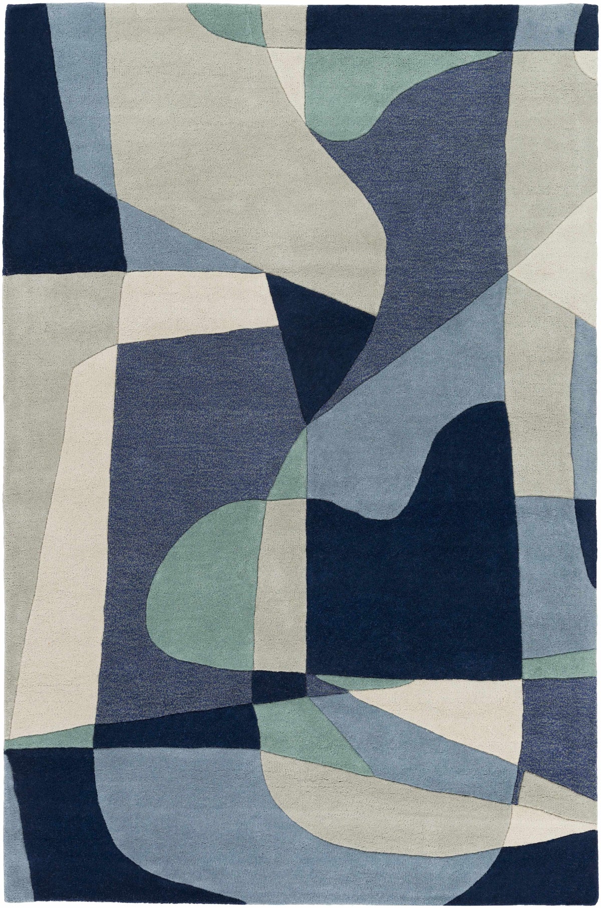 Hauteloom Crawfordsville CRAW Navy Hand Tufted Wool Rug