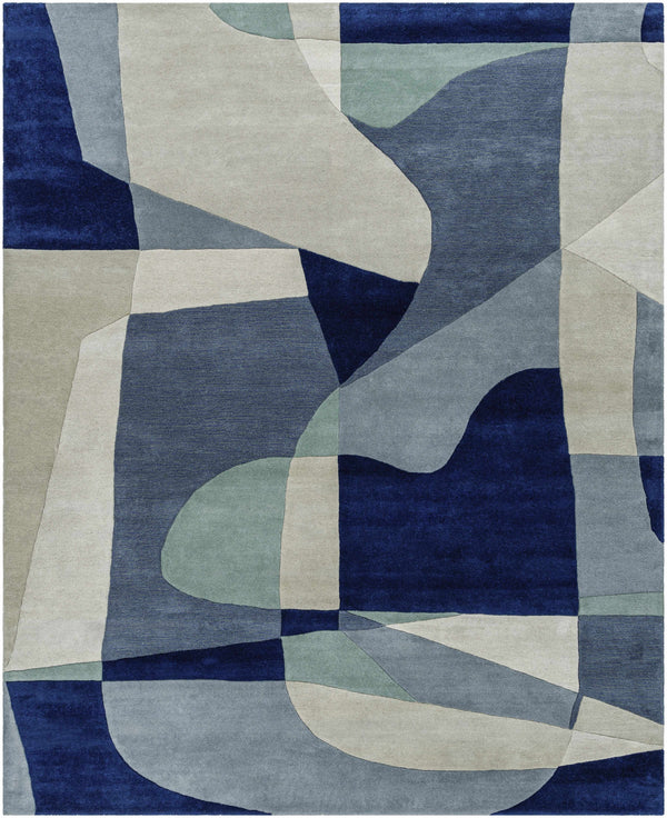 Hauteloom Crawfordsville CRAW Navy Hand Tufted Wool Rug