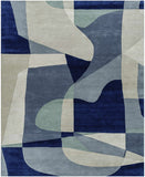Hauteloom Crawfordsville CRAW Navy Hand Tufted Wool Rug
