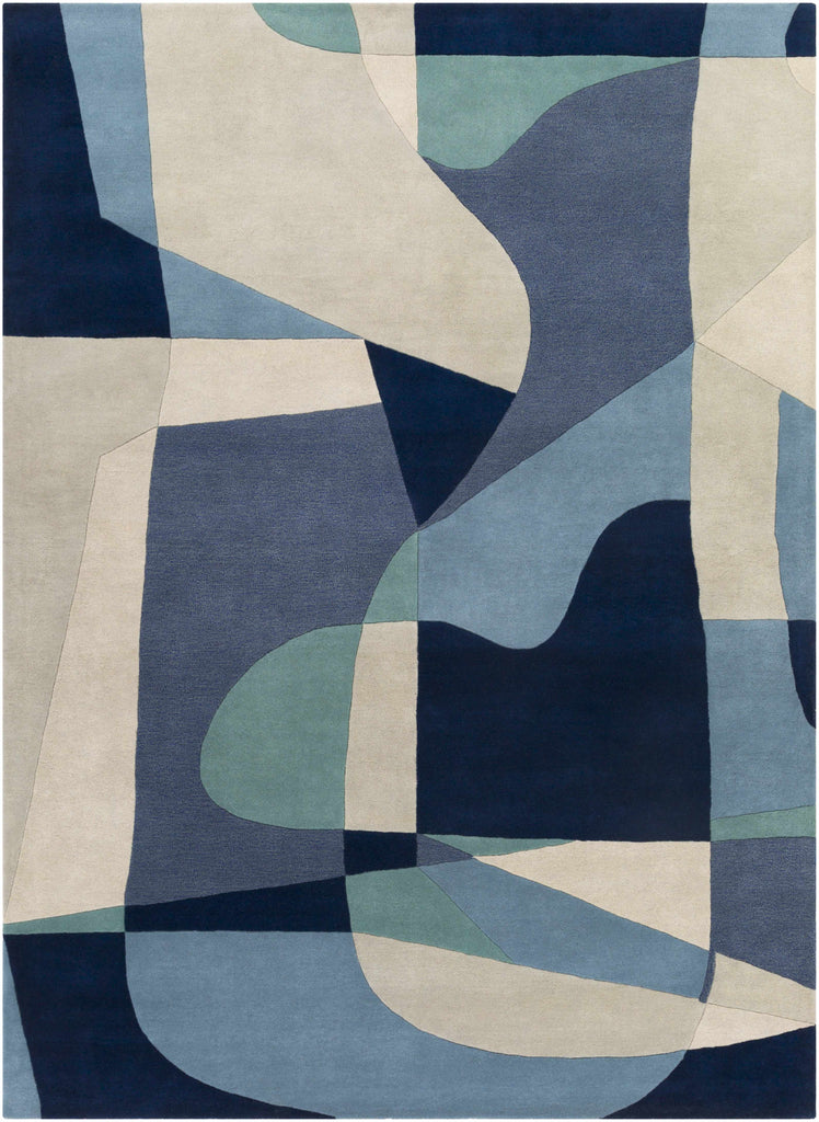 Hauteloom Crawfordsville CRAW Navy Hand Tufted Wool Rug