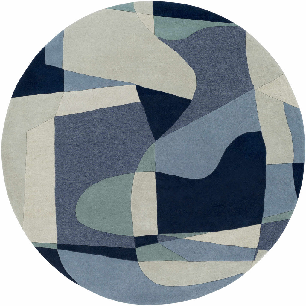 Hauteloom Crawfordsville CRAW Navy Hand Tufted Wool Rug