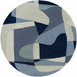 Hauteloom Crawfordsville CRAW Navy Hand Tufted Wool Rug