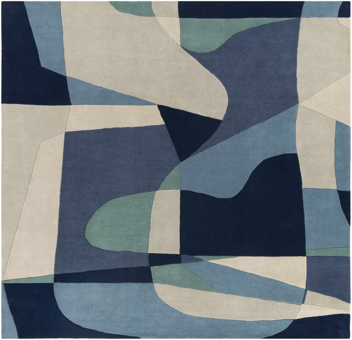 Hauteloom Crawfordsville CRAW Navy Hand Tufted Wool Rug