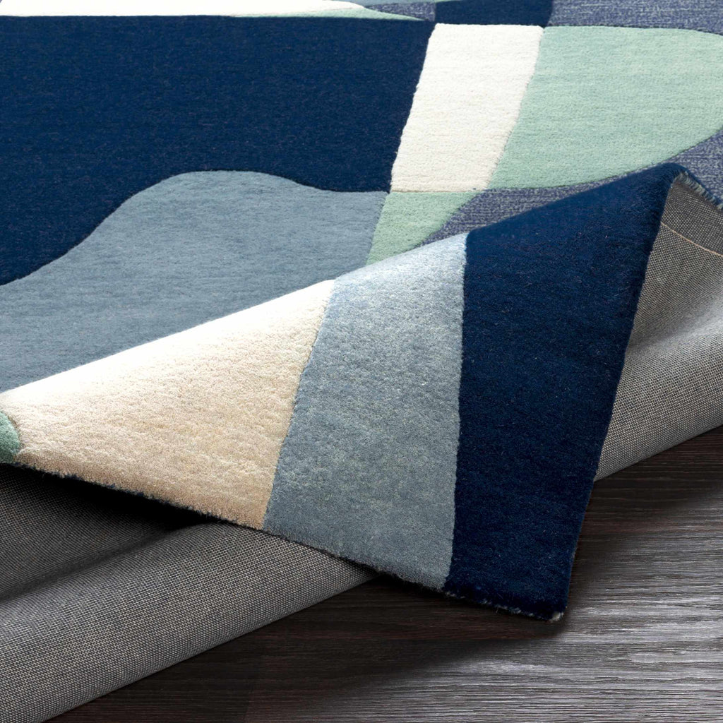 Hauteloom Crawfordsville CRAW Navy Hand Tufted Wool Rug