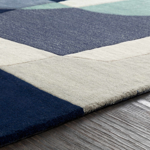 Hauteloom Crawfordsville CRAW Navy Hand Tufted Wool Rug