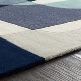 Hauteloom Crawfordsville CRAW Navy Hand Tufted Wool Rug