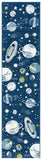 safavieh clearance carousel kids crk103n navy rug